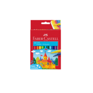 F.CASTELL 554202 FIBRE-TIP PEN CASTLE CARDBOARDBOX 24PC.