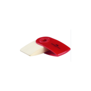 F.CASTELL 182411 ERASER PVC-FREE SLEEVE MINI RED/BLUE 24X
