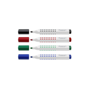 F.CASTELL 158304 GRIP MARKER WHITEBOARD 1583 ROUND SET OF 4