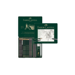 FABER CASTELL SET PITT GRAPHITE TIN MEDIUM 112973