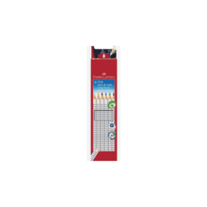 FABER CASTELL 113210 LAPSA ME NGJYRA GRIP HEFT&TAFEL FOR DARK SURFACES 1/5PC