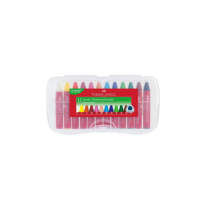 FABER CASTELL 120011 WAX CRAYONS JUMBO 12 PER BOX