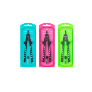 FABER CASTELL 174335 QUICK SET COMPASS FACTORY NEON