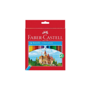 FABER CASTELL 120124 COLOTIR PENCIL CASTLE HEXAGONAL BOX OF 24