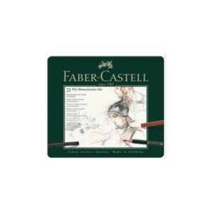 FABER CASTELL 112976 SET PITT MONOCHROME TIN OF 21