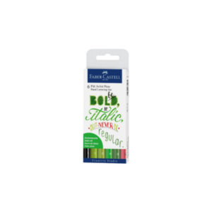 FABER CASTELL 267117 INDIA INK PITT ARTIST PEN LETTERING 6X