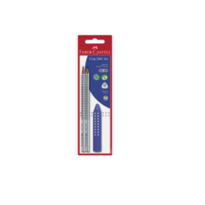 FABER CASTELL 185297 2 LAPSA GRIP +GOME 1/5PC