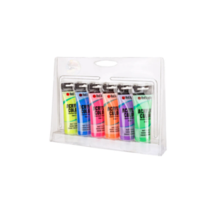 R.APPLE RAT75-1N ACRYLIC PAINT 6X75ML NEON COLOR