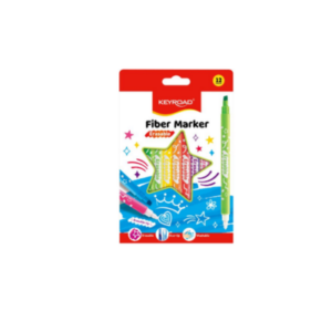 BOJERA UJI FIBER MARKER DUO TIP ERASABLE 12PCS KEYROAD