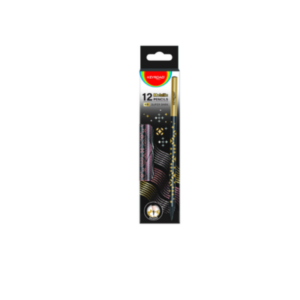 SET 12 LAPSA HB METALLIC PENCILS  HOLOGRAPHIC  KEYROAD