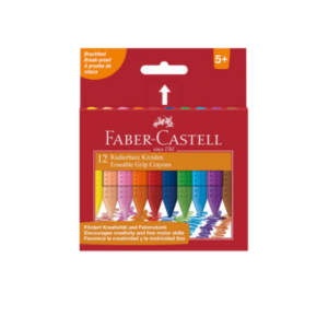 FABER CASTELL 122520 PLASTIC GRIP CRAYONS BOX 12X