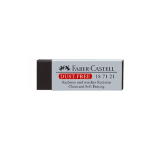 FABER CASTELL 187121  ERASER DUST-FREE  BLACK 20X