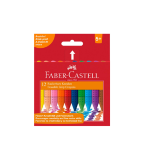 FABER CASTELL 122520 PLASTIC GRIP CRAYONS BOX 12X