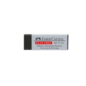 FABER CASTELL 187121  ERASER DUST-FREE  BLACK 20X