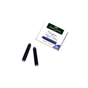 FABER CASTELL 185506 INK CARTRIDGE STANDARD BLUE 6 BOX